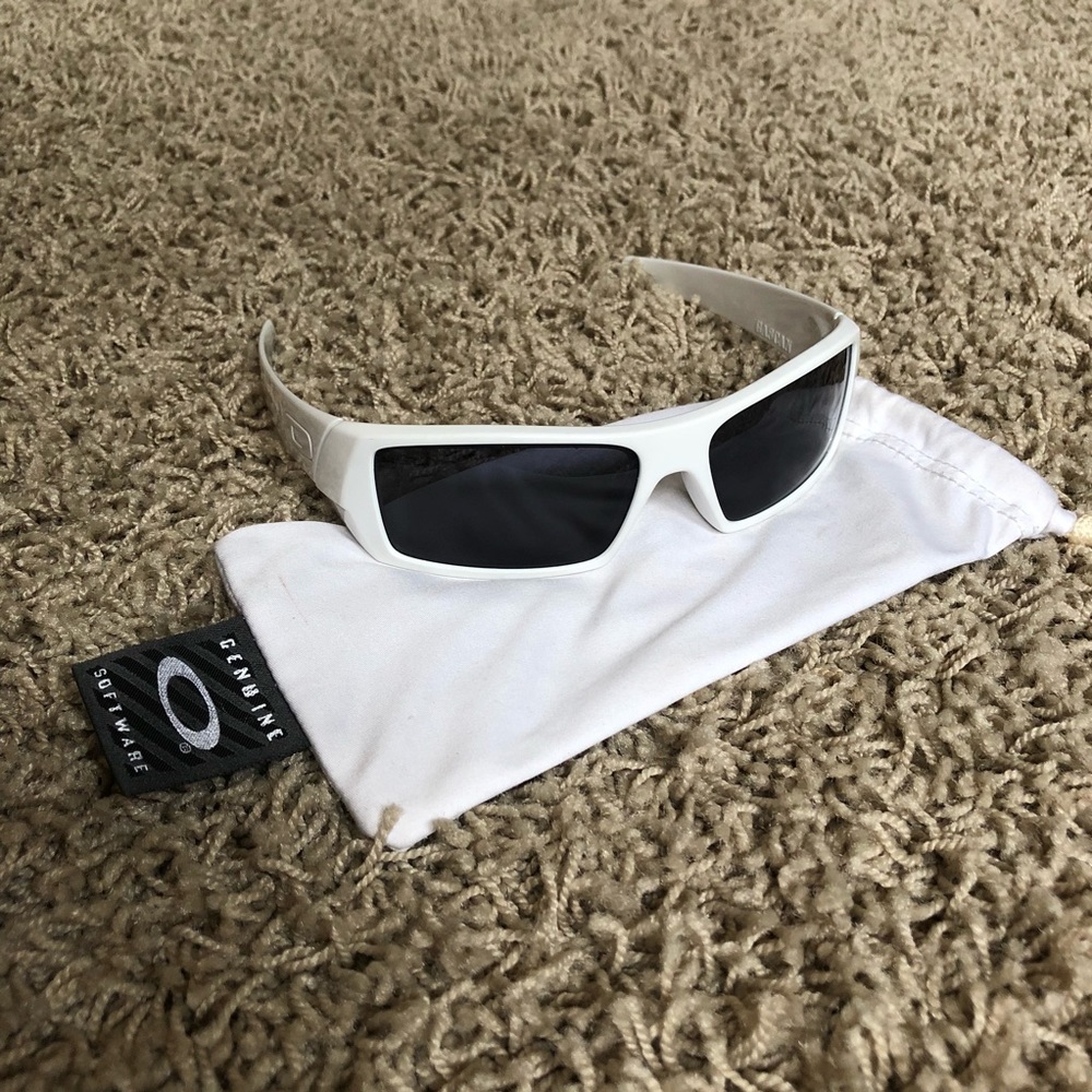 Oakley Gascan White Black Sunglasses